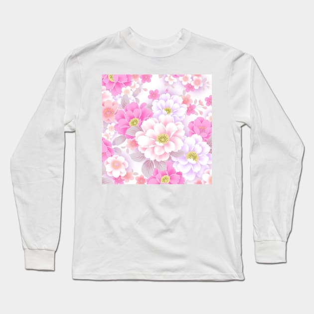 Flowers Long Sleeve T-Shirt by NOMAD73